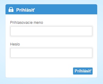 Prihlásenie